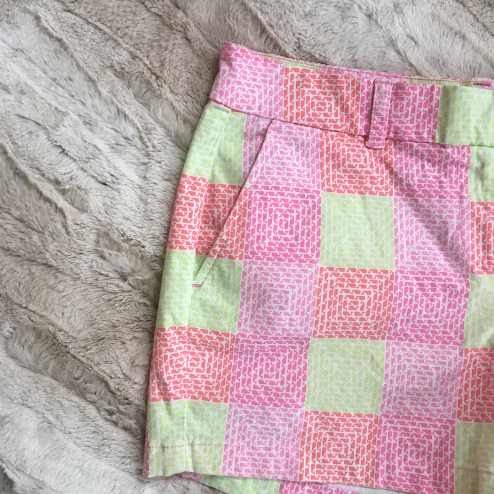 Pink Multi-Color Patterned Womens Shorts - Picture 4 of 8